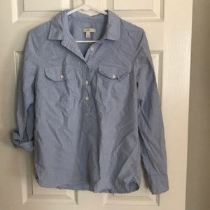 Women’s J.Crew 3/4 bottom up oxford